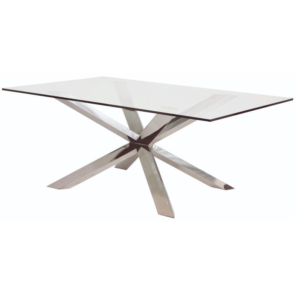 Nuevo HGTB225 COUTURE DINING TABLE in GLASS